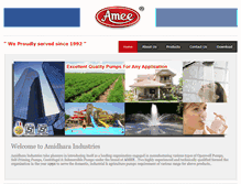 Tablet Screenshot of ameepump.com